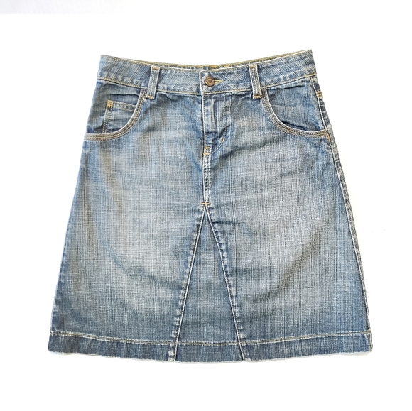 Boden Mini Midi Jean Blue Denim Skirt - Picture 1 of 6